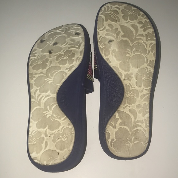 ROXY RAINBOW 🌈 SLIDERS WITH LOLO! “RARE” HARD TO FIND - Picture 5 of 5